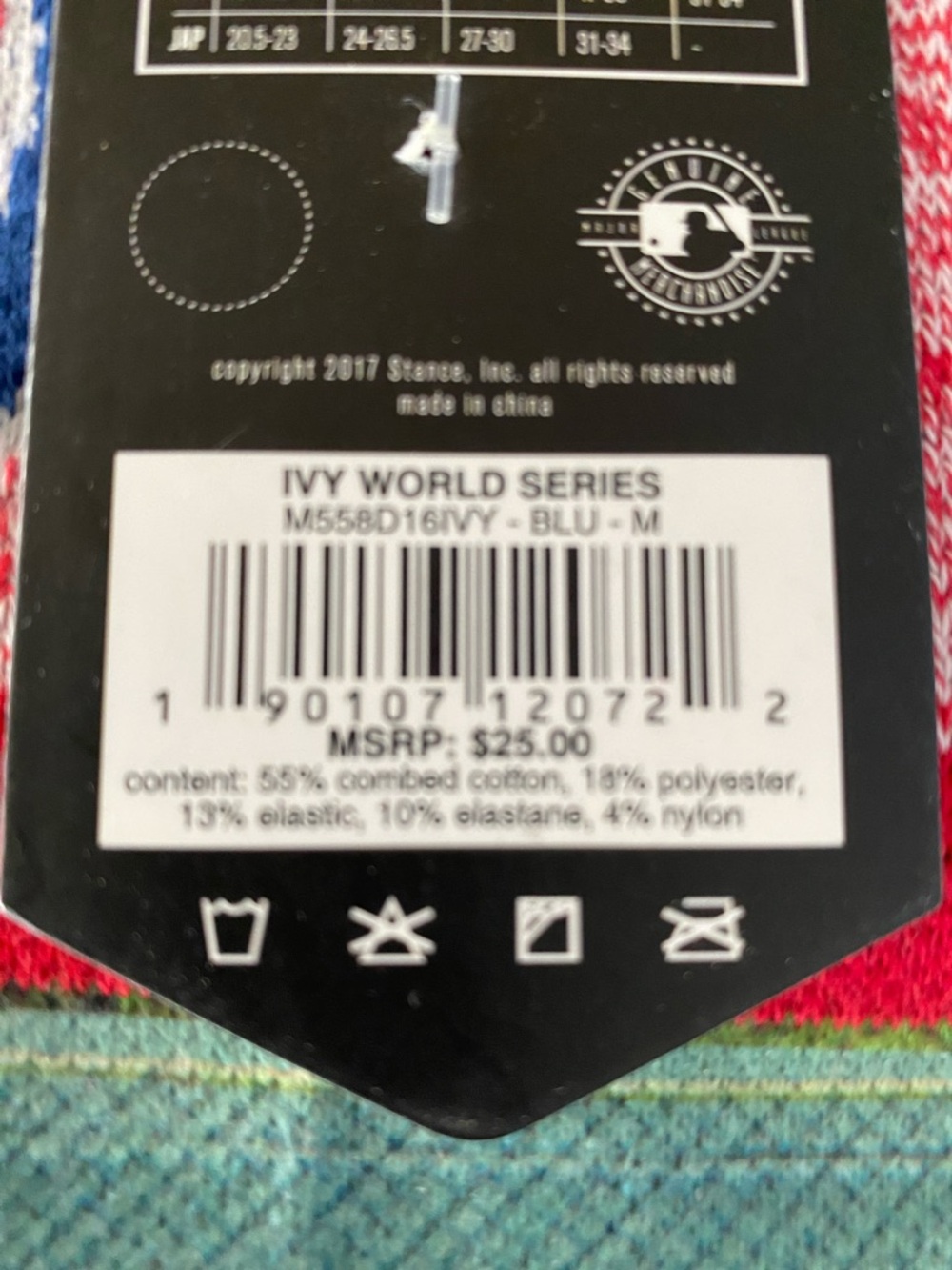 Stance 2019 World Series Chicago Cubs Wrigley Field Crew Socks - Picture 4 of 6
